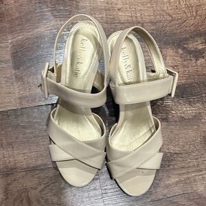 Kelly & Katie Nude Strappy Sandals